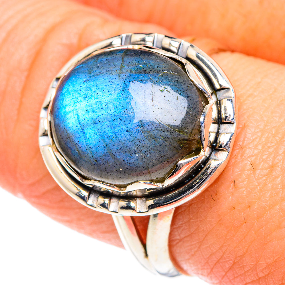 Labradorite Rings handcrafted by Ana Silver Co - RING87240