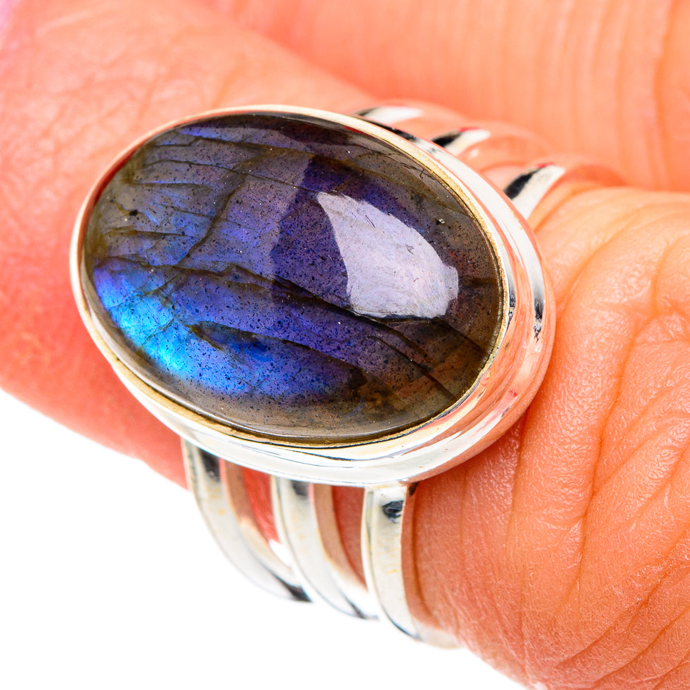 Labradorite Rings handcrafted by Ana Silver Co - RING87245
