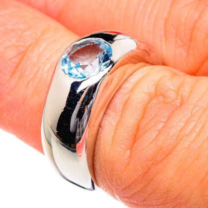 Blue Topaz Rings handcrafted by Ana Silver Co - RING87257