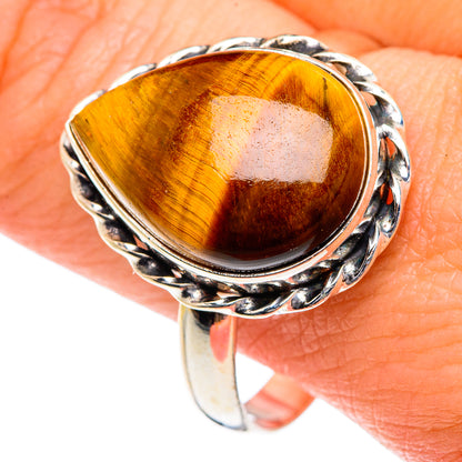 Tiger Eye Rings handcrafted by Ana Silver Co - RING87263