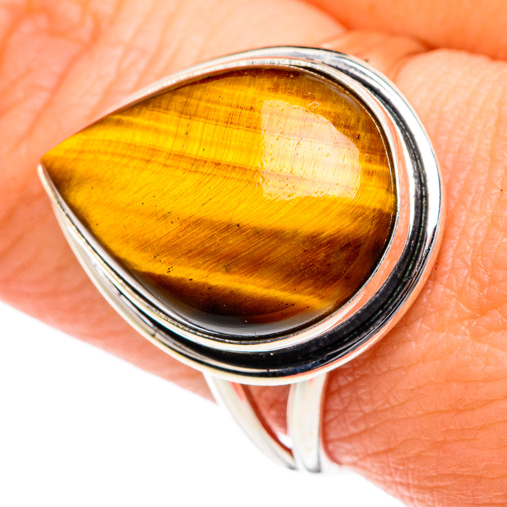 Tiger Eye Rings handcrafted by Ana Silver Co - RING87264