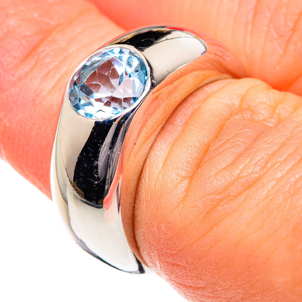 Blue Topaz Rings handcrafted by Ana Silver Co - RING87272
