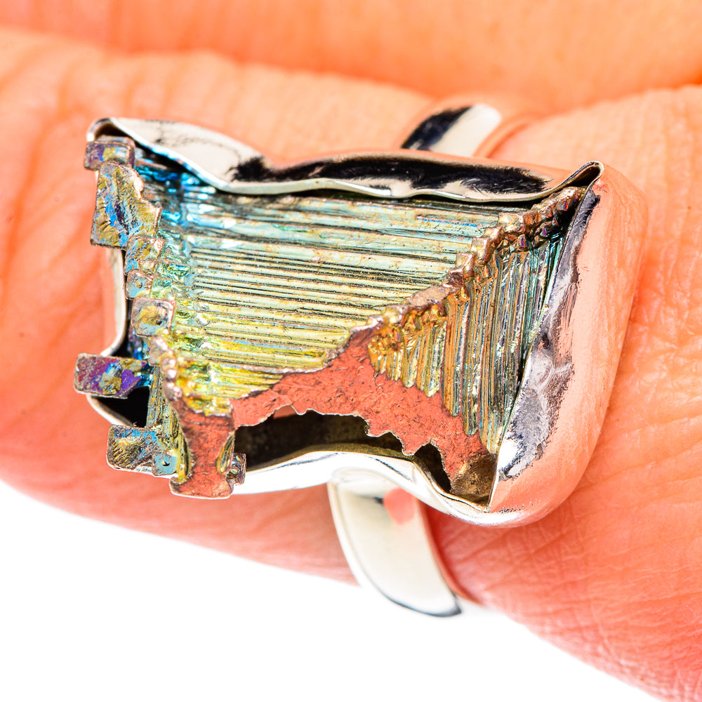 Bismuth Crystal Rings handcrafted by Ana Silver Co - RING87275