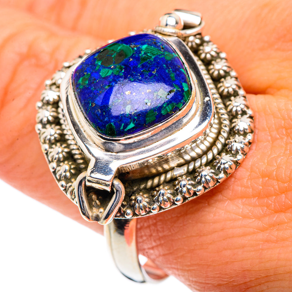 Azurite Rings handcrafted by Ana Silver Co - RING87277