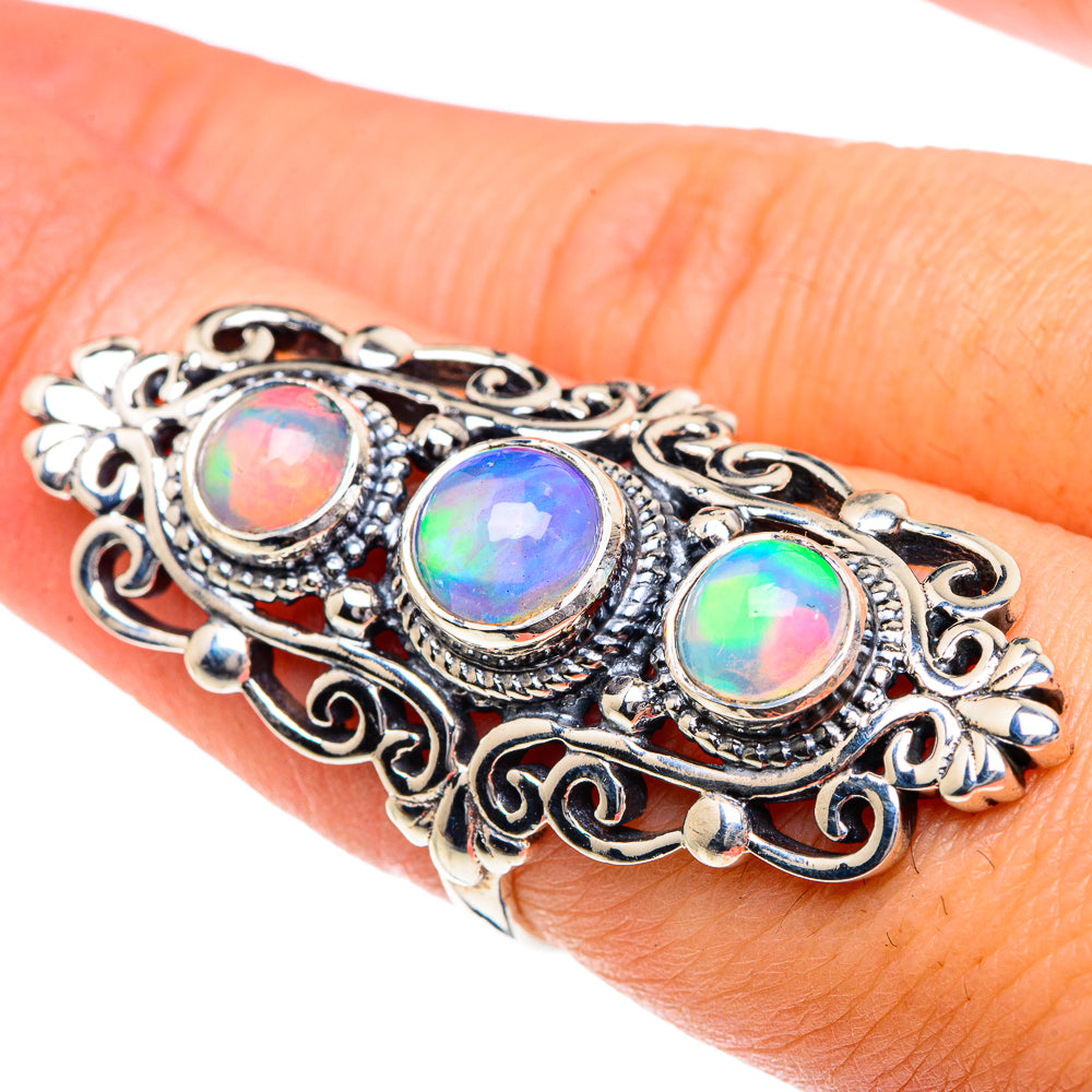 Ethiopian Opal Rings handcrafted by Ana Silver Co - RING87278