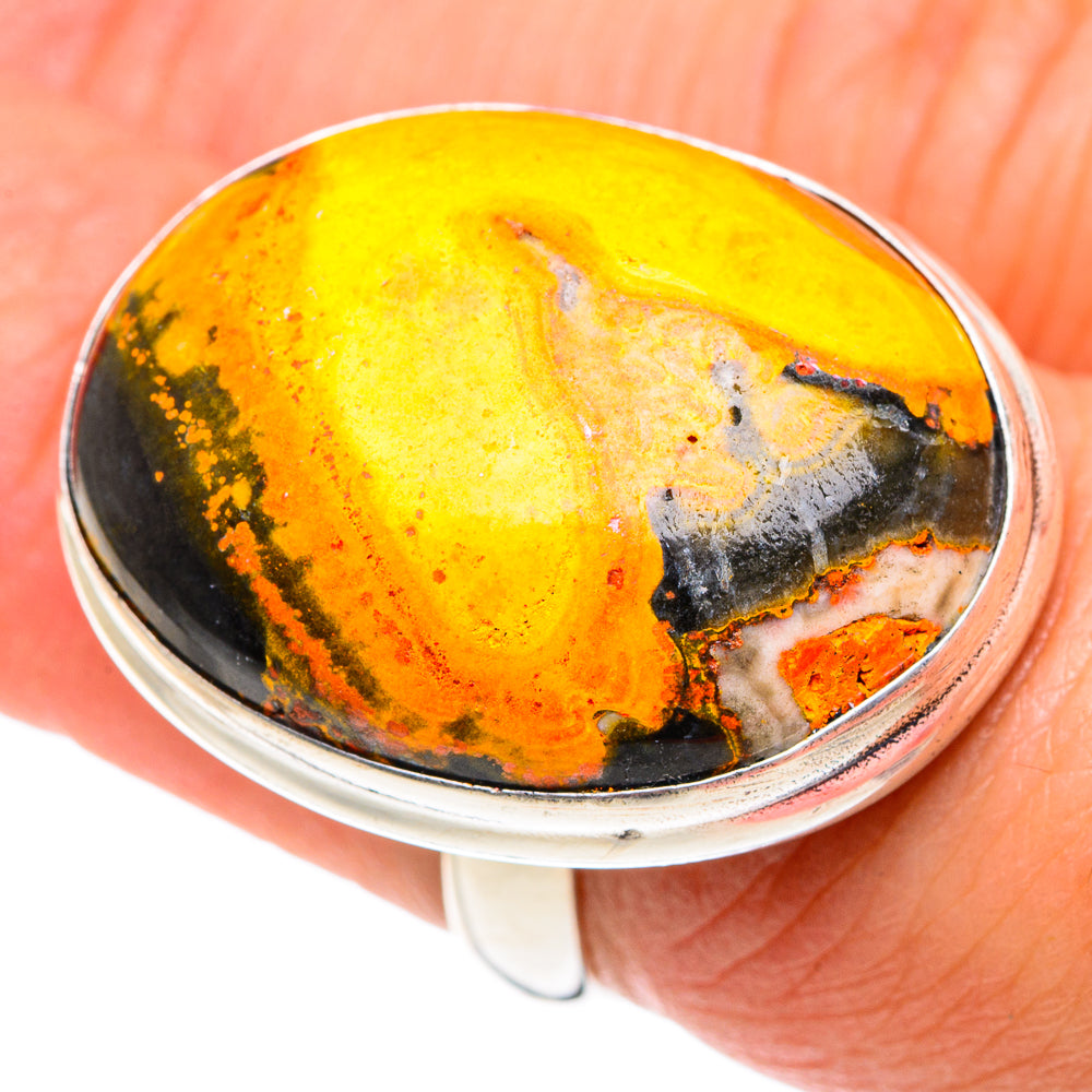 Bumble Bee Jasper Rings handcrafted by Ana Silver Co - RING87279