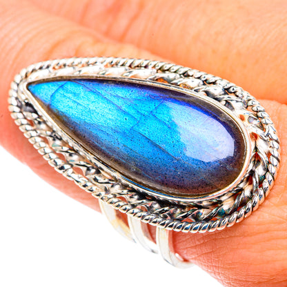 Labradorite Rings handcrafted by Ana Silver Co - RING87285
