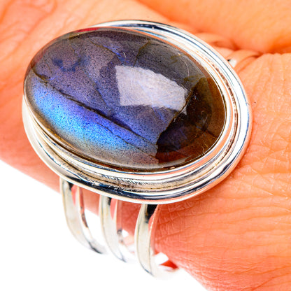 Labradorite Rings handcrafted by Ana Silver Co - RING87287