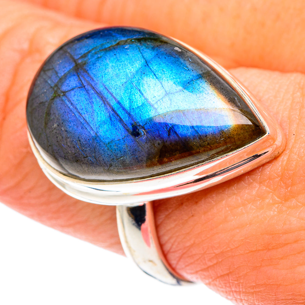Labradorite Rings handcrafted by Ana Silver Co - RING87289