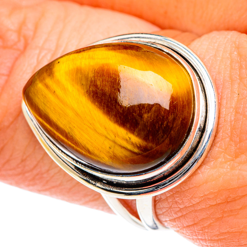 Tiger Eye Rings handcrafted by Ana Silver Co - RING87293