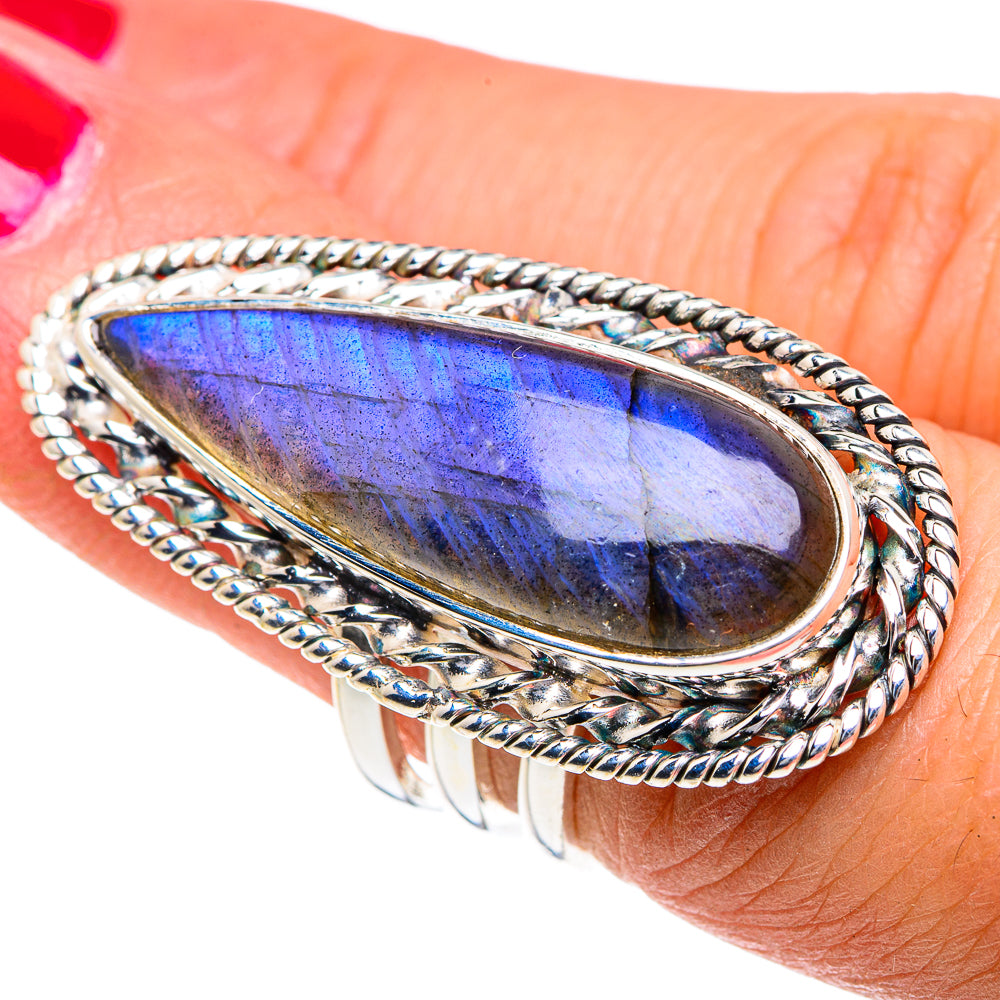 Labradorite Rings handcrafted by Ana Silver Co - RING87304