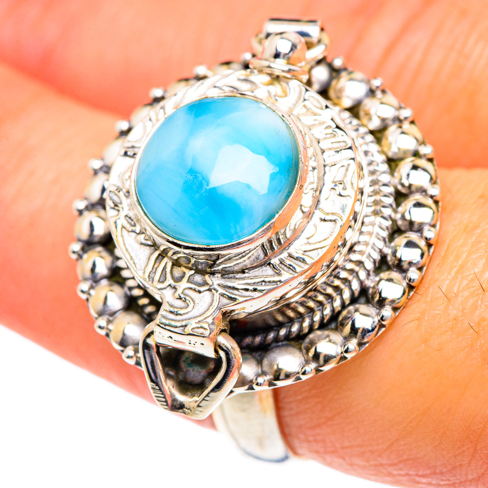 Larimar Rings handcrafted by Ana Silver Co - RING87305