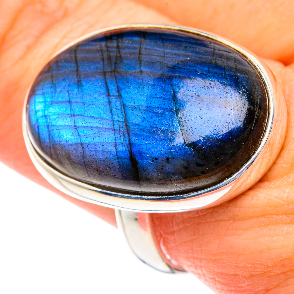 Labradorite Rings handcrafted by Ana Silver Co - RING87307