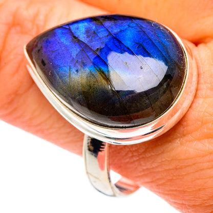 Labradorite Rings handcrafted by Ana Silver Co - RING87309
