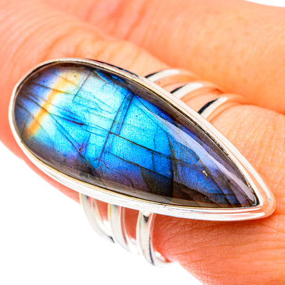 Labradorite Rings handcrafted by Ana Silver Co - RING87312