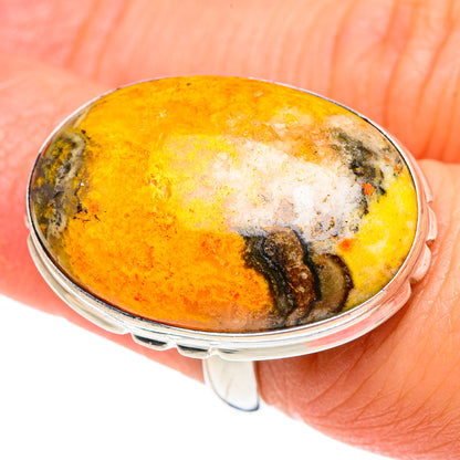Bumble Bee Jasper Rings handcrafted by Ana Silver Co - RING87319