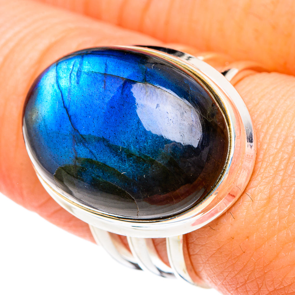 Labradorite Rings handcrafted by Ana Silver Co - RING87321