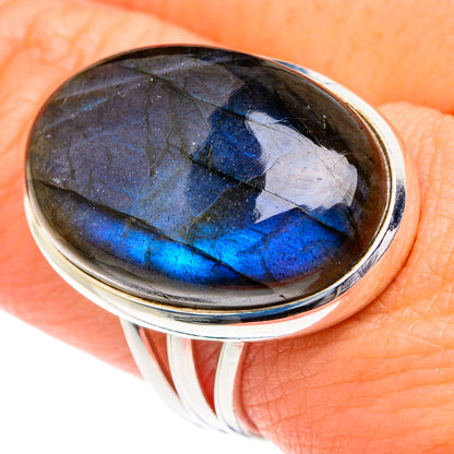 Labradorite Rings handcrafted by Ana Silver Co - RING87324