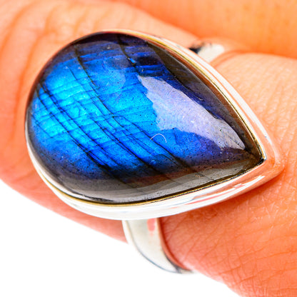 Labradorite Rings handcrafted by Ana Silver Co - RING87325
