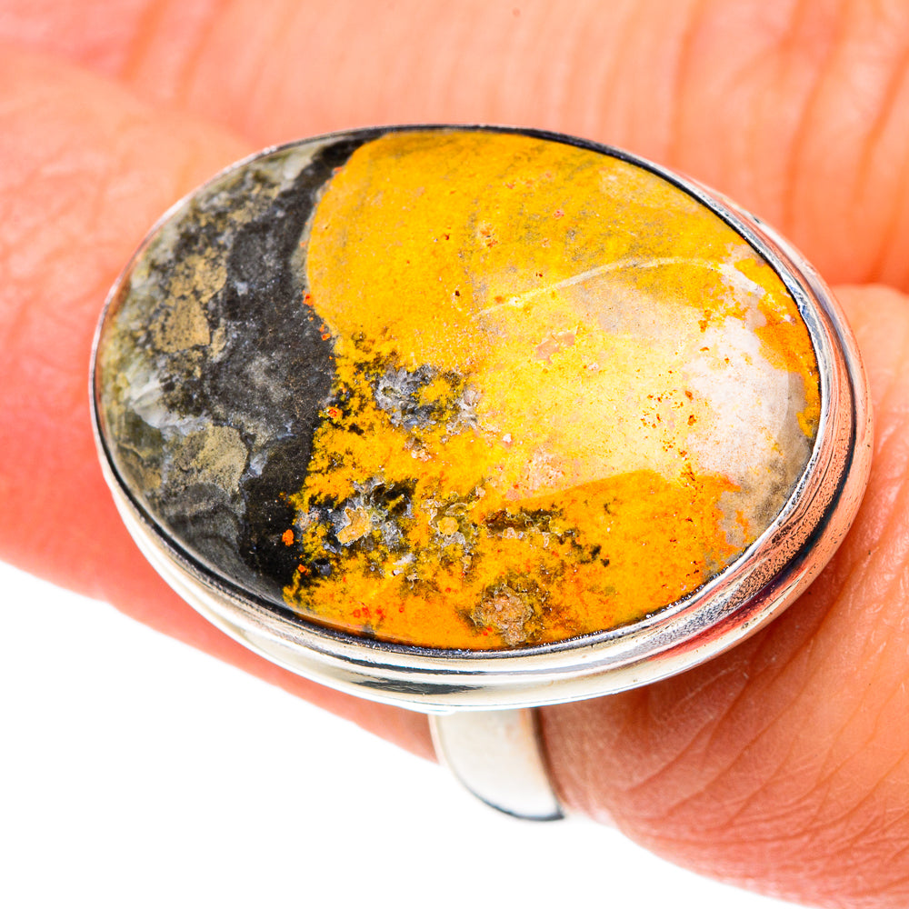 Bumble Bee Jasper Rings handcrafted by Ana Silver Co - RING87330