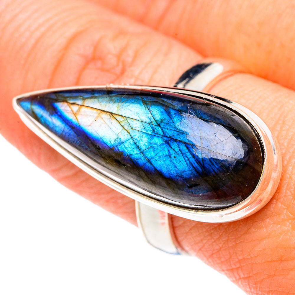 Labradorite Rings handcrafted by Ana Silver Co - RING87333
