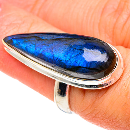 Labradorite Rings handcrafted by Ana Silver Co - RING87336