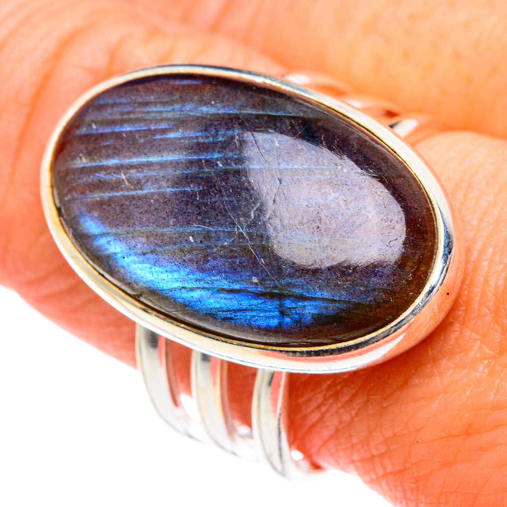 Labradorite Rings handcrafted by Ana Silver Co - RING87346
