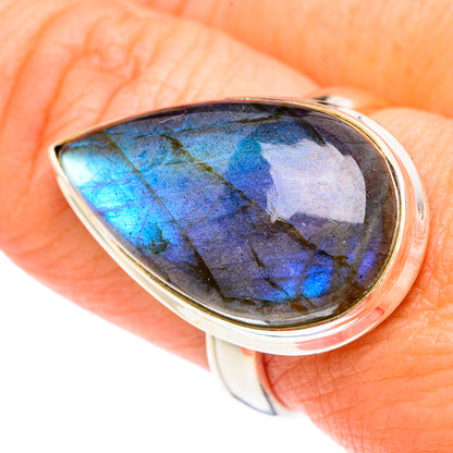 Labradorite Rings handcrafted by Ana Silver Co - RING87347