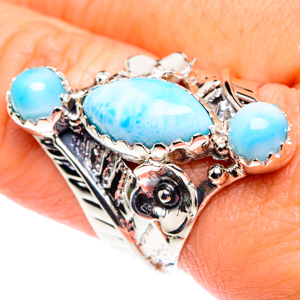Larimar Rings handcrafted by Ana Silver Co - RING87350