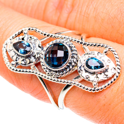 Blue Quartz Rings handcrafted by Ana Silver Co - RING87351