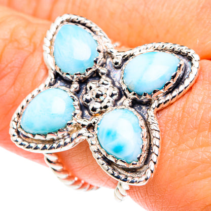 Larimar Rings handcrafted by Ana Silver Co - RING87352