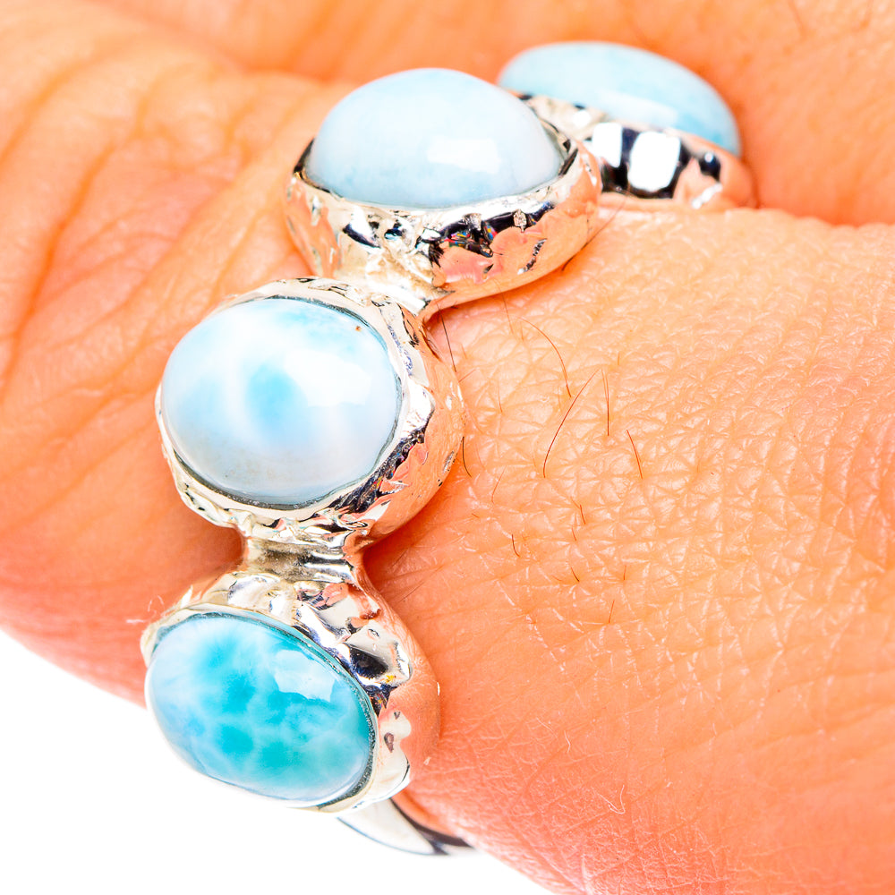 Larimar Rings handcrafted by Ana Silver Co - RING87354