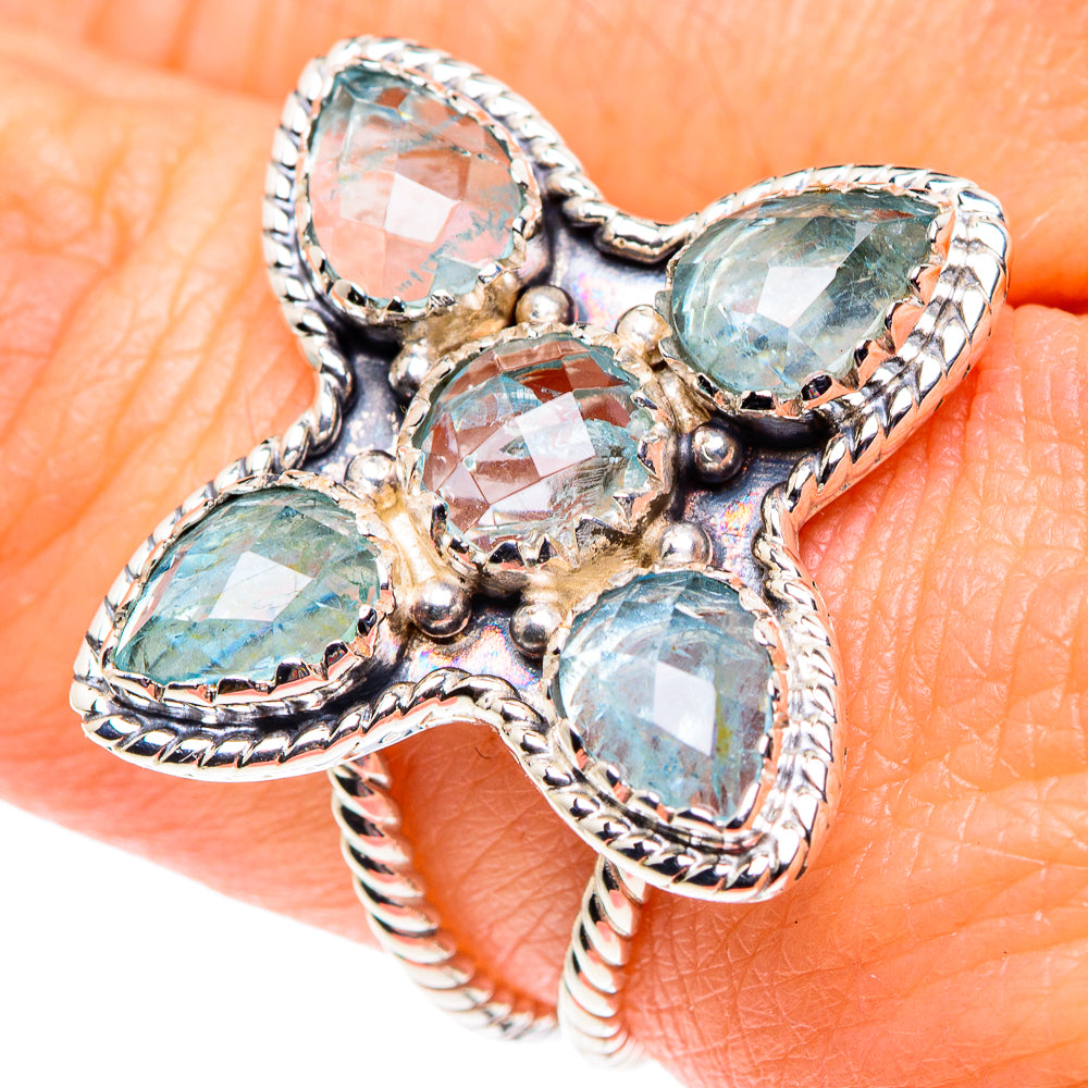 Blue Topaz Rings handcrafted by Ana Silver Co - RING87355