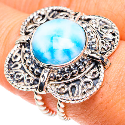 Larimar Rings handcrafted by Ana Silver Co - RING87360