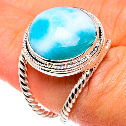 Larimar Rings handcrafted by Ana Silver Co - RING87365