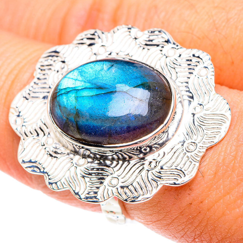 Labradorite Rings handcrafted by Ana Silver Co - RING87368