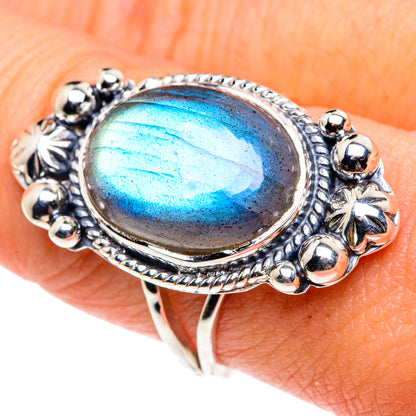 Labradorite Rings handcrafted by Ana Silver Co - RING87369