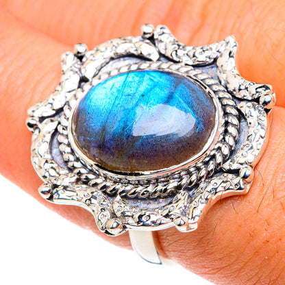 Labradorite Rings handcrafted by Ana Silver Co - RING87370