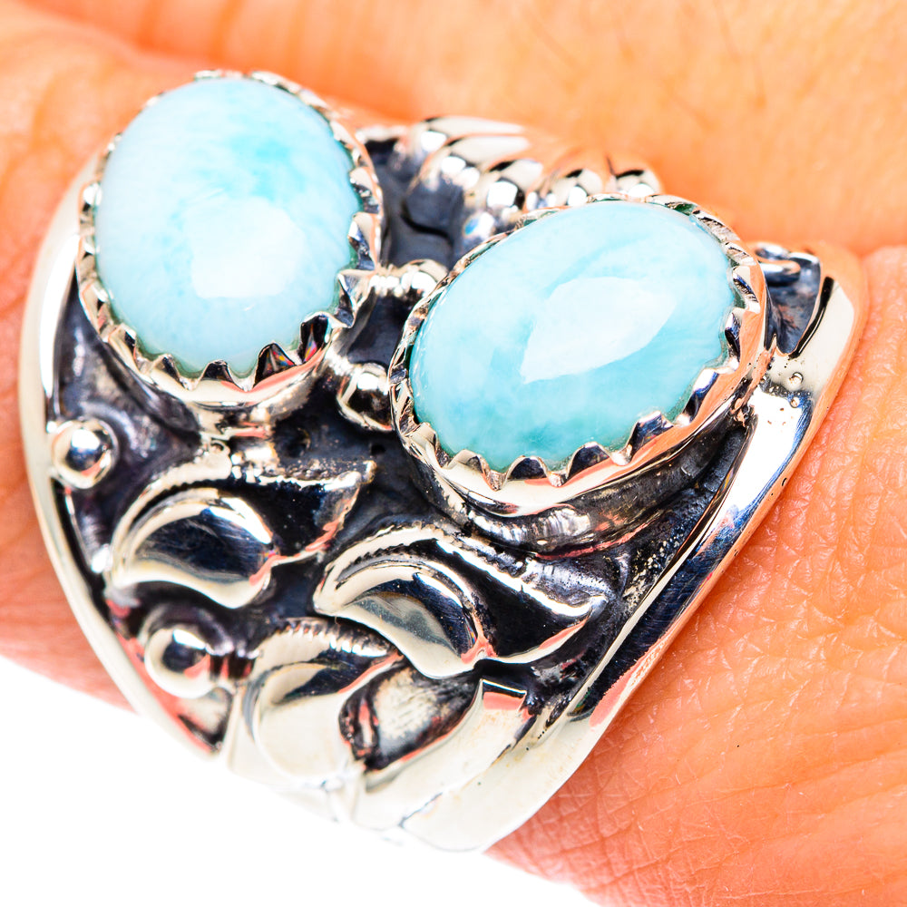 Larimar Rings handcrafted by Ana Silver Co - RING87375