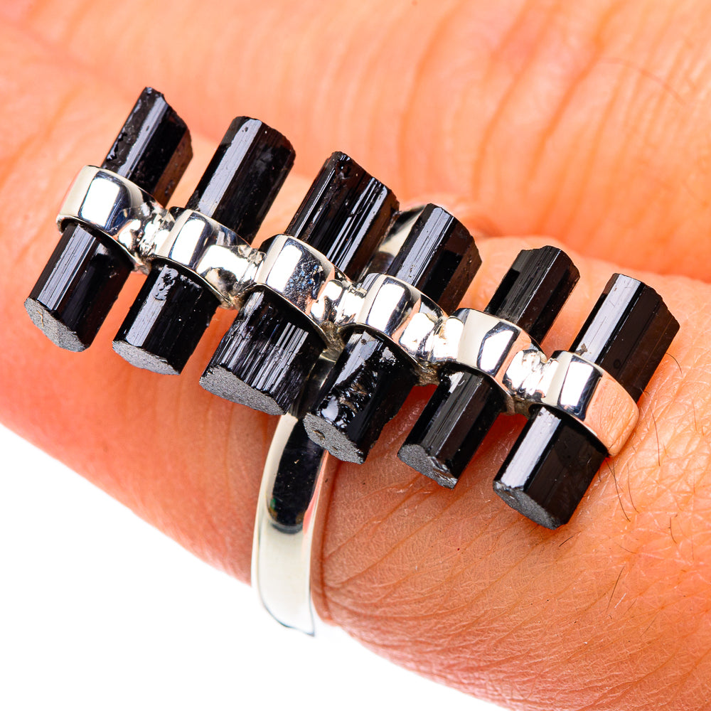 Black Tourmaline Rings handcrafted by Ana Silver Co - RING87385
