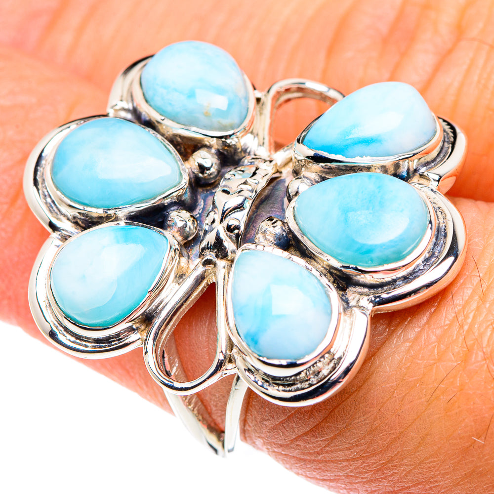 Larimar Rings handcrafted by Ana Silver Co - RING87390