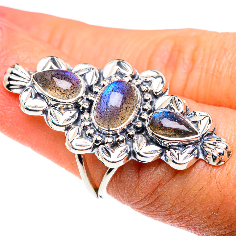 Labradorite Rings handcrafted by Ana Silver Co - RING87391