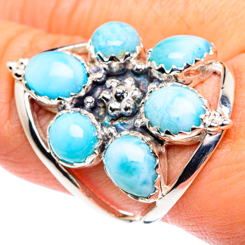 Larimar Rings handcrafted by Ana Silver Co - RING87397