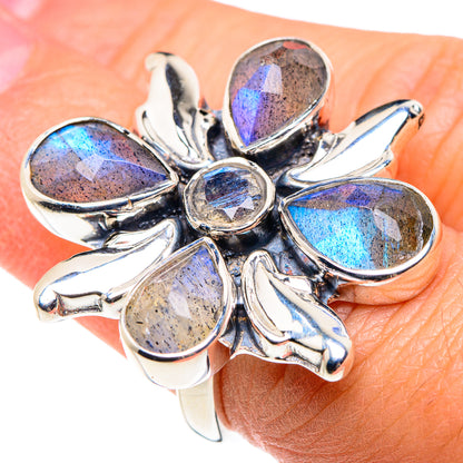 Labradorite Rings handcrafted by Ana Silver Co - RING87399