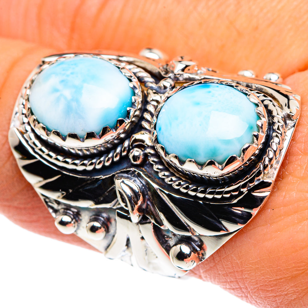 Larimar Rings handcrafted by Ana Silver Co - RING87416