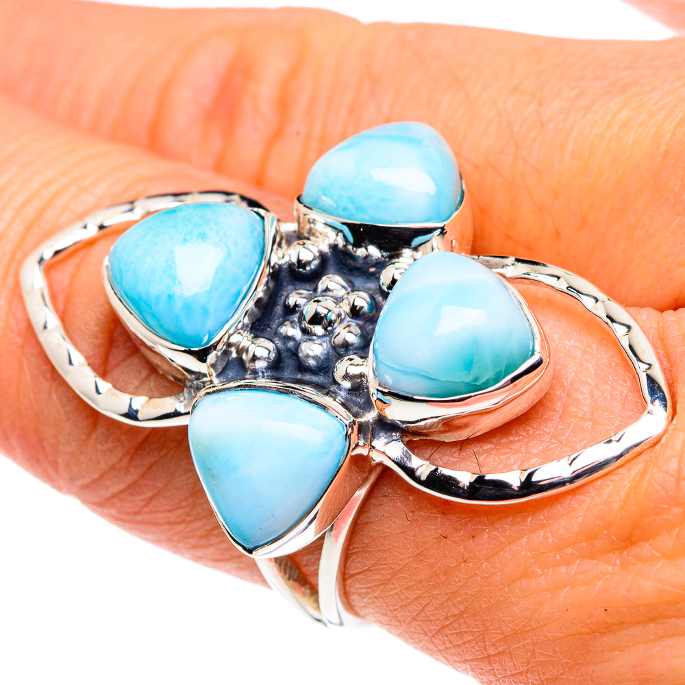 Larimar Rings handcrafted by Ana Silver Co - RING87420