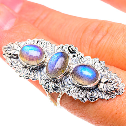 Labradorite Rings handcrafted by Ana Silver Co - RING87424