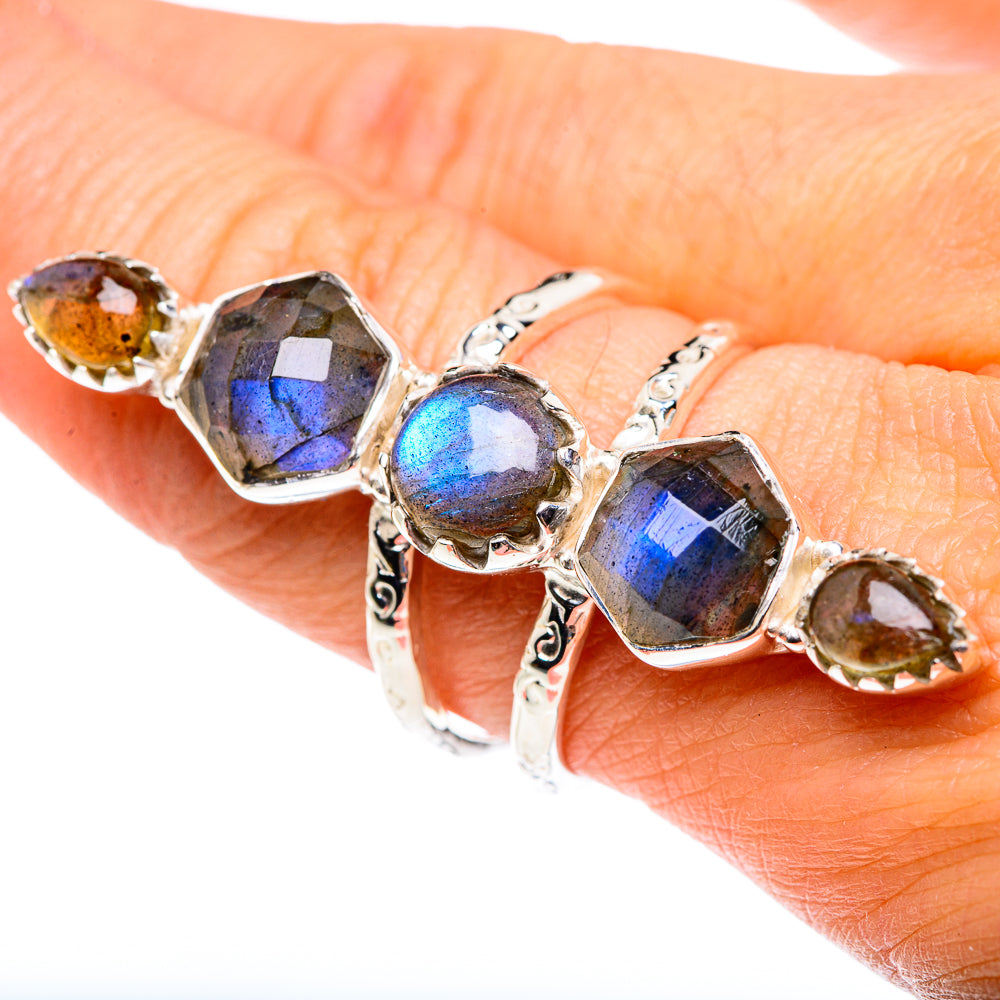 Labradorite Rings handcrafted by Ana Silver Co - RING87426