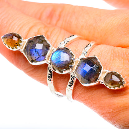 Labradorite Rings handcrafted by Ana Silver Co - RING87426