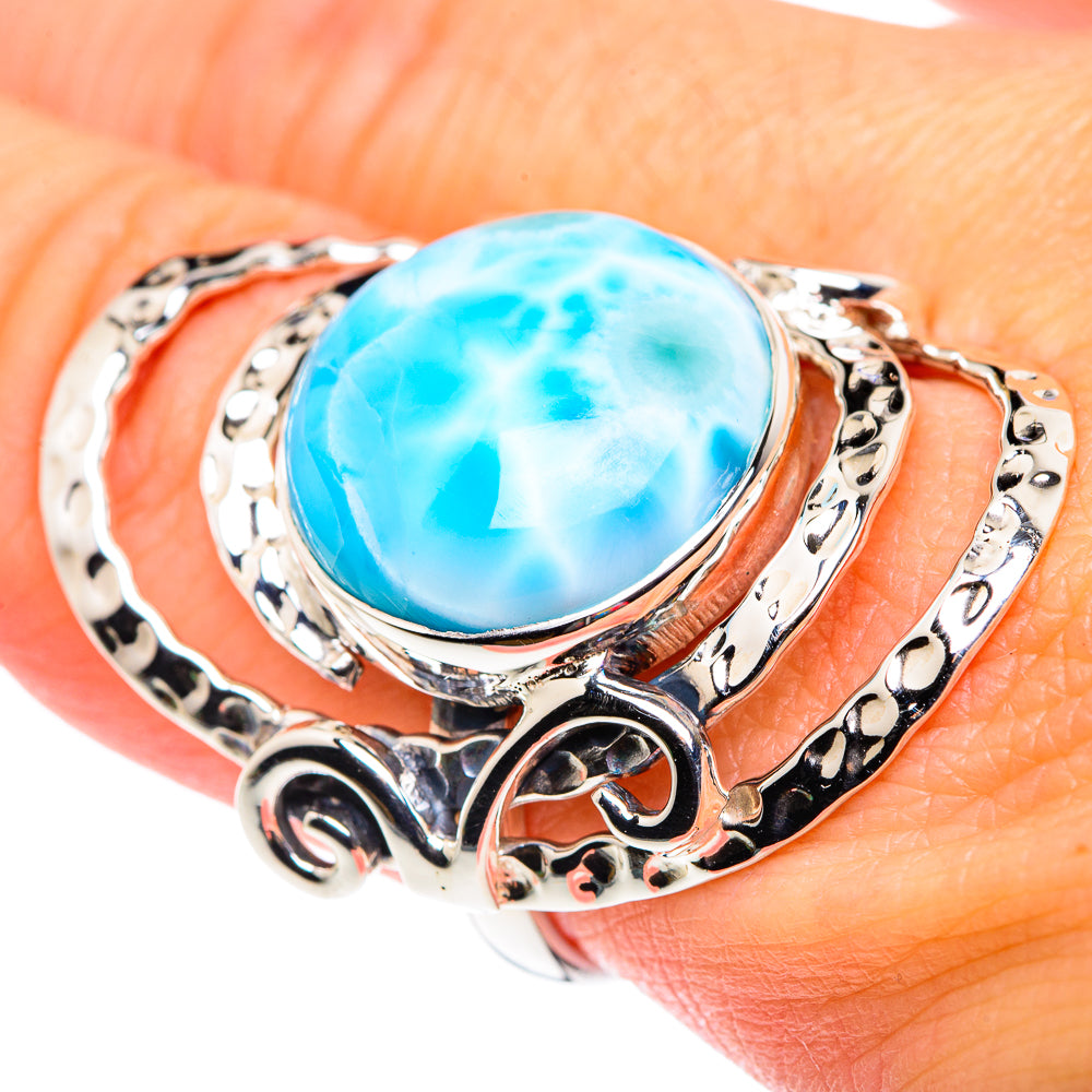 Larimar Rings handcrafted by Ana Silver Co - RING87441